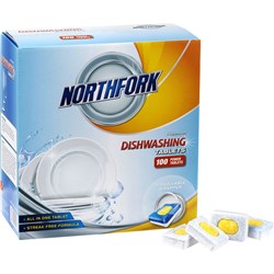Northfork Dishwashing Tablets All in One Box of 100
