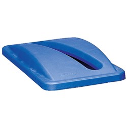 Rubbermaid Slim Jim Recycling Paper Lid Blue