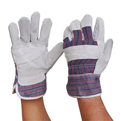 # GLOVE CANDY STRIPE Leather Palm,Cotton Backed *** CLEARANCE ***