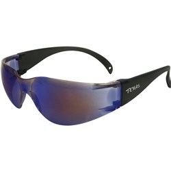 MAXISAFE TEXAS SAFETY GLASSES BLUE MIRROR