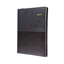 Collins Vanessa Diary A6 105x148mm Day To Page Black