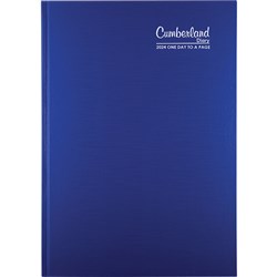 Cumberland Premium Diary A5 Day To Page Blue