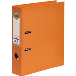 Marbig Linen PE Lever Arch Binder A4 75mm Orange