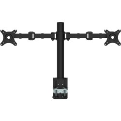 Rapidline Revolve Dual Monitor Arm Black