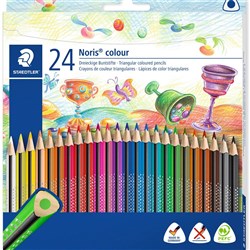 Staedtler Noris Triangular Colour Pencils Assorted Pack of 24