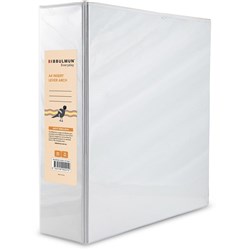 Bibbulmun Insert Lever Arch Binder A4 75mm White