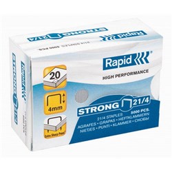 # RAPID STRONG 21/4MM STAPLES BX5000 ***  CLEARANCE  ***