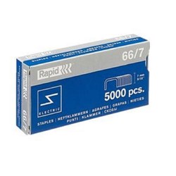 RAPID 66/7 STAPLES 7mm BX5000 No. 24867900