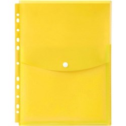 % MARBIG BINDER WALLET A4 TOP Open Yellow *** CLEARANCE ***