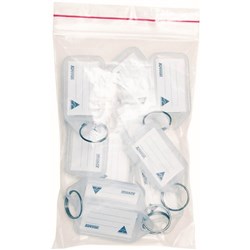 Kevron ID5 Key Tags Clear Bag of 10