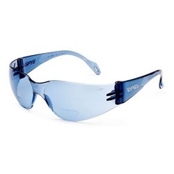 EYRES MAGNIFYING READING SAFETY GLASSES LIGHT BLUE +2.0