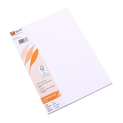 QUILL LINEN BOND BOARD A4 216GSM WHITE PK25