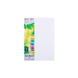 Quill Board A5 200gsm White Pack of 50