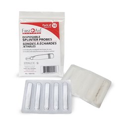 DISPOSABLE SPLINTER PROBES Pack of 10