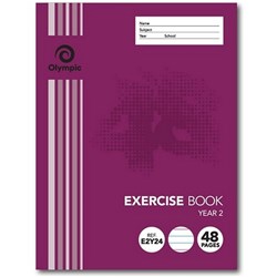 Exercise Book Year 2 225x175mm 18mm Ruled 48 Pages