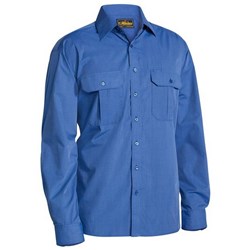 METRO SHIRT L/S BLUE S
