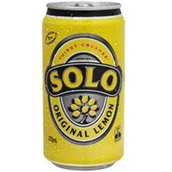 SOFT DRINK SOLO LEMON 375ML CANS PK24