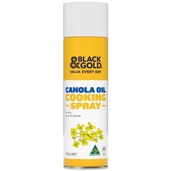 BLACK & GOLD CANOLA OIL COOKING SPRAY 400gm