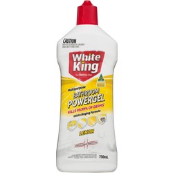 WHITE KING LEMON BATHROOM POWER GEL 750ML