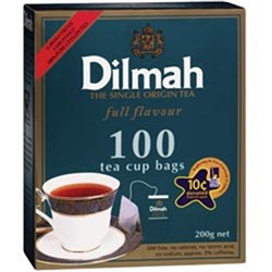 DILMAH PREMIUM CEYLON TEA BAGS WITH DRAW STRING PK100