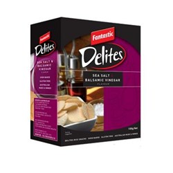FANTASTIC DELITES SNACKS 100gm SEA SALT & BALSAMIC VINEGAR