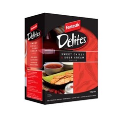 FANTASTIC DELITES SNACKS 100gm SWEET CHILLI & SOUR CREAM