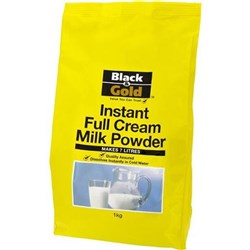 BLACK & GOLD INSTANT FULL CREAM MILK POWDER 1KG