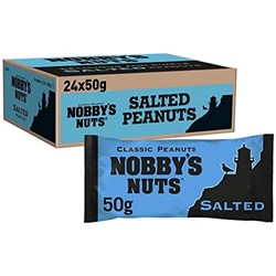 Nobby's Salted Peanuts 50gm Carton of 12