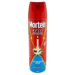 Mortein Fast Knockdown Fly & Mosquito Killer Spray Odourless 350gm