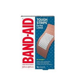 Band-Aid Tough Fabric Strips Extra Large Box of 10