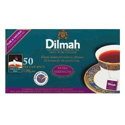 DILMAH EXTRA STRENGTH TEA CUP BAGS PK50