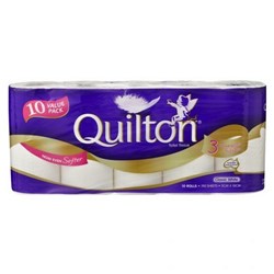 QUILTON TOILET PAPER 3 PLY PK10