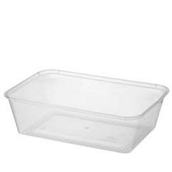 CAST AWAY PLASTIC RECTANGLE CONTAINER 650ml Pack of 50