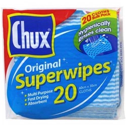 CHUX SUPERWIPES REGULAR 60cm x 30cm PK20