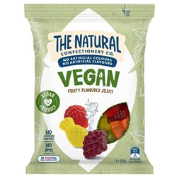 THE NATURAL CONFECTIONERY CO Vegan Fruity Flavoured Jellies 180g