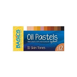 ZART BASICS OIL PASTEL SKIN TONE Assorted Pack of 12
