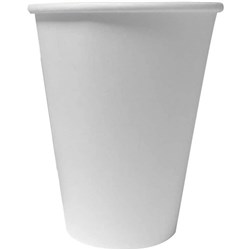 Capri Coffee Cup White Single Wall 355ml 12oz Carton Of 1000