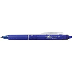 PILOT FRIXION CLICKER ERASABLE RETRACTABLE GEL INK PEN 0.5mm EXTRA FINE BLUE BX12
