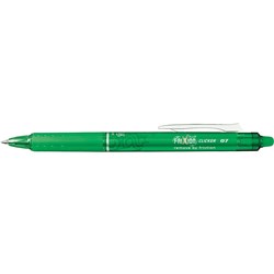 PILOT FRIXION CLICKER ERASABLE RETRACTABLE GEL INK PEN 0.5mm EXTRA FINE GREEN BX12