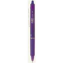PILOT FRIXION CLICKER ERASABLE RETRACTABLE GEL INK PEN 0.5mm EXTRA FINE VIOLET PACK OF 12