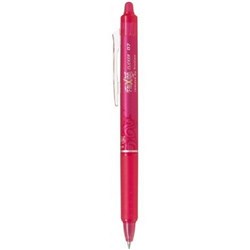 PILOT FRIXION CLICKER ERASABLE RETRACTABLE GEL INK PEN 0.5mm EXTRA FINE PINK BX12