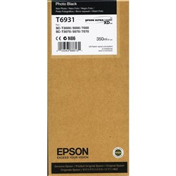 EPSON T6931 ULTRACHROME XD 350ml Photo Black Pigment Ink Cartridge
