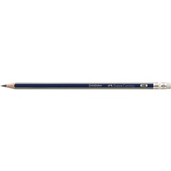 Faber-Castell Goldfaber Pencil HB with Eraser Pack of 12