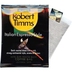 ROBERT TIMMS ITALIAN ESPRESSO COFFEE BAGS BX100