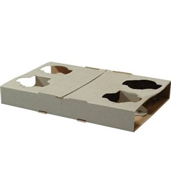 4 CUP CARRY TRAY CARDBOARD CTN100