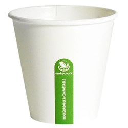 Envirochoice Paper Cup White Biodegradable & Compostable 280ml 8oz Pack of 50