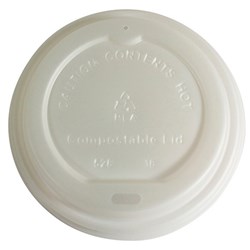 Envirochoice Paper Cup Lid White Suits 8oz, 12oz and 16oz Envirochoice Cups Pack of 50