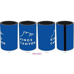 7.5mm Sublimated Cooler Royal PMS 2728 C Kings Canyon Logo *** Air Freight ***