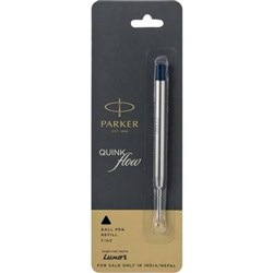 STAT COMPATIBLE PARKER B/P PEN REFILL MED BLACK PK10
