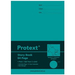 PROTEXT STORY BOOK PP A4 QLD Blank/Ruled Yr 2 Platypus 64 Pages